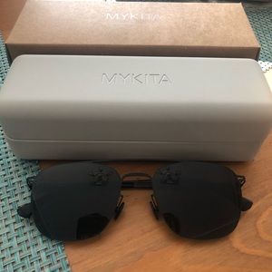 Mykita: Torge black polarized sunglasses